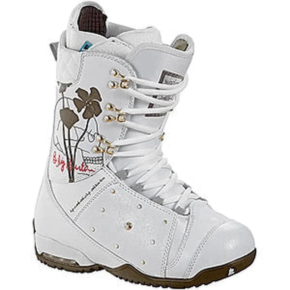 NEW $295 Burton Modern Womens Snowboard Boots!  White With Floral Design & Gold